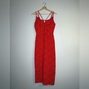 Emerald Sundae red polka dot wide-leg jumpsuit
